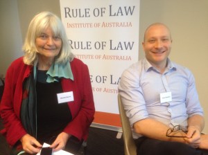 UTS professor Wendy Bacon and Melbourne Law School's Jason Bosland